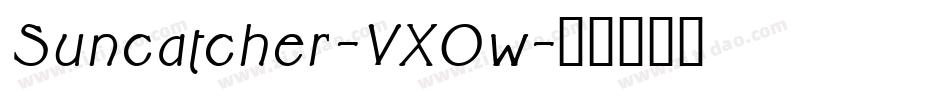 Suncatcher-VX0w字体转换