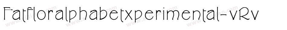Fatfloralphabetxperimental-vRvO字体转换