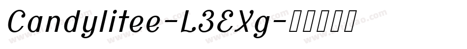Candylitee-L3EXg字体转换