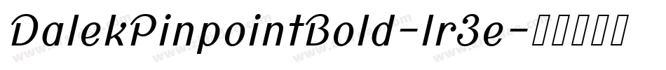 DalekPinpointBold-lr3e字体转换