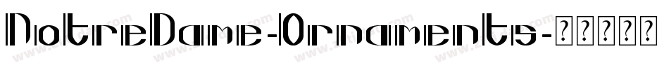 NotreDame-Ornaments字体转换