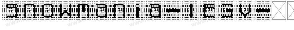 Snowmania-lE3V字体转换 Snowmania-lE3V字体转换