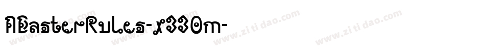 ABasterRules-x33Om字体转换