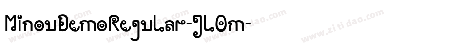 MinouDemoRegular-JlOm字体转换