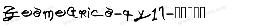 Geometrico-qy1l字体转换