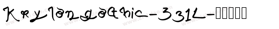 Krylongothic-3z1L字体转换 Krylongothic-3z1L字体转换