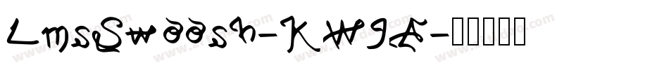 LmsSwoosh-KW9A字体转换
