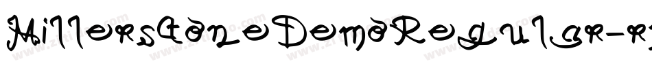 MillerstoneDemoRegular-r1l8字体转换