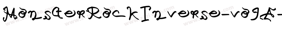 MonsterRockInverse-vo9A字体转换 MonsterRockInverse-vo9A字体转换