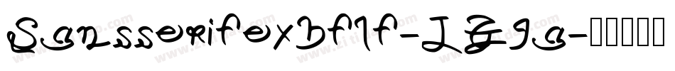 Sansserifexbflf-JG9a字体转换