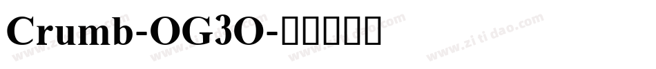 Crumb-OG3O字体转换