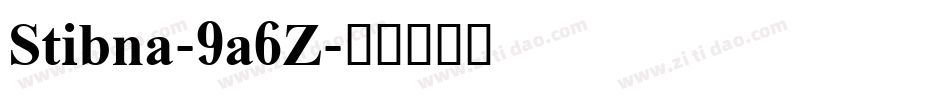 Stibna-9a6Z字体转换