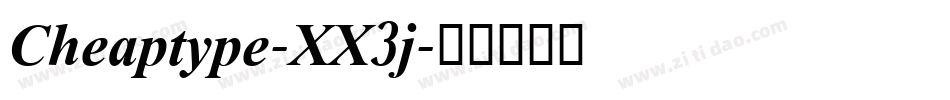 Cheaptype-XX3j字体转换