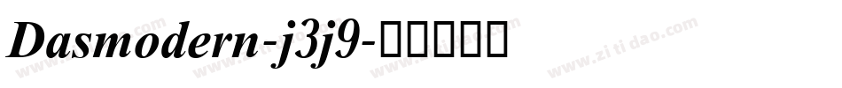 Dasmodern-j3j9字体转换