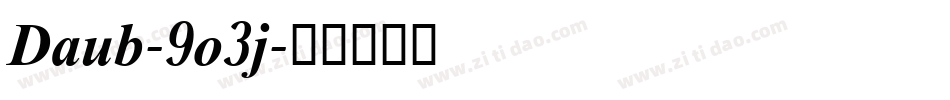 Daub-9o3j字体转换