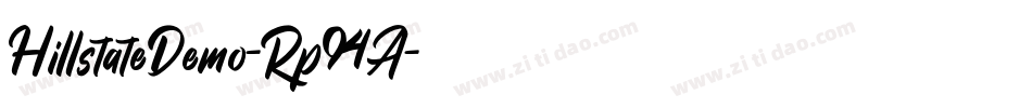 HillstateDemo-Rp94A字体转换 HillstateDemo-Rp94A字体转换
