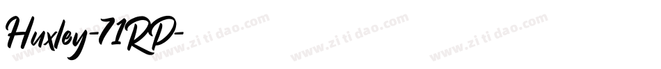 Huxley-71RP字体转换