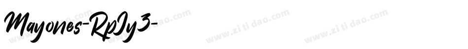 Mayones-RpJy3字体转换