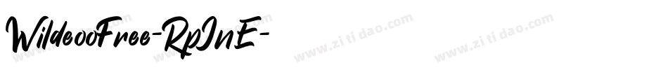 WildeooFree-RpJnE字体转换
