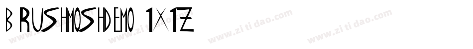BrushmoshDemo-1x1Z字体转换