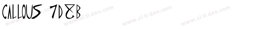 Callous-7D8B字体转换