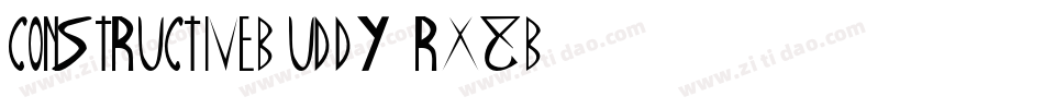 ConstructiveBuddy-rX8B字体转换