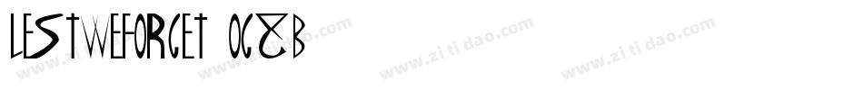 LestWeForget-oG8B字体转换