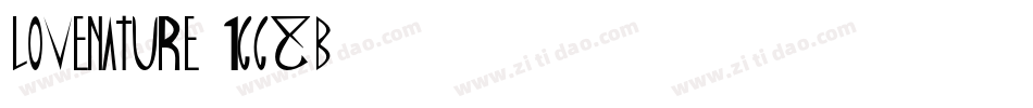 LoveNature-1GG8B字体转换