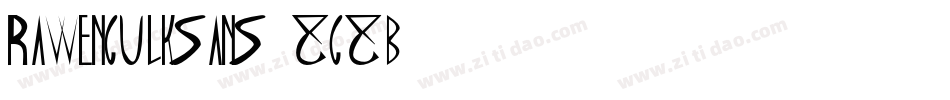 Rawengulksans-8g8B字体转换