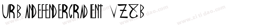 UrbanDefenderGradient-VZ8B字体转换 UrbanDefenderGradient-VZ8B字体转换