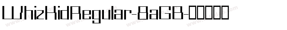 WhizKidRegular-8aGB字体转换