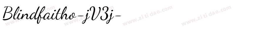 Blindfaitho-jV3j字体转换 Blindfaitho-jV3j字体转换