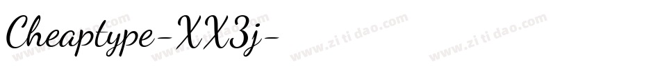 Cheaptype-XX3j字体转换