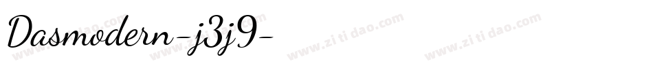 Dasmodern-j3j9字体转换