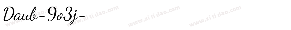Daub-9o3j字体转换