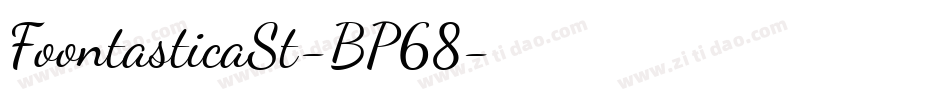 FoontasticaSt-BP68字体转换