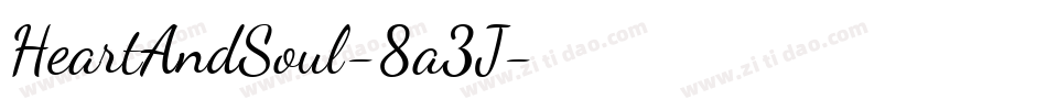 HeartAndSoul-8a3J字体转换