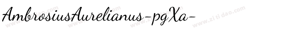 AmbrosiusAurelianus-pgXa字体转换