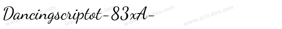 Dancingscriptot-83xA字体转换