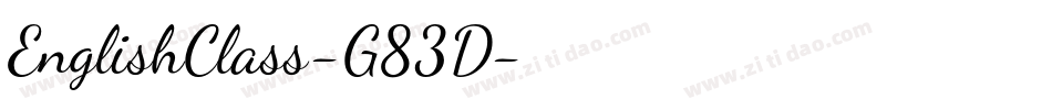 EnglishClass-G83D字体转换