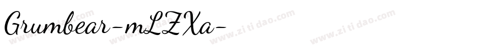 Grumbear-mLZXa字体转换