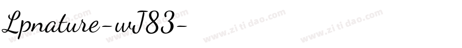 Lpnature-wJ83字体转换