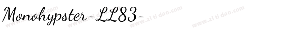 Monohypster-LL83字体转换