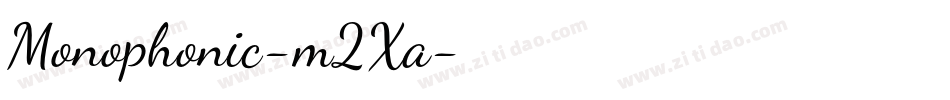 Monophonic-m2Xa字体转换