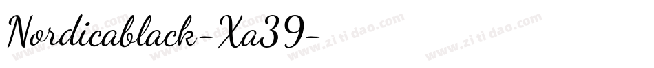 Nordicablack-Xa39字体转换