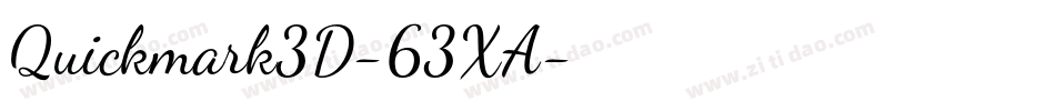 Quickmark3D-63XA字体转换 Quickmark3D-63XA字体转换