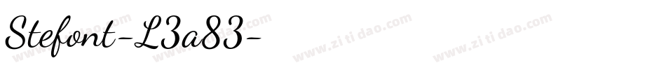 Stefont-L3a83字体转换