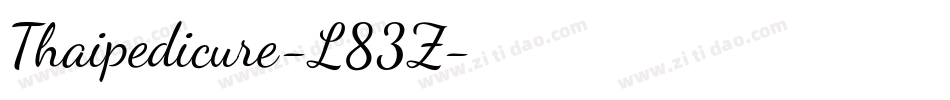 Thaipedicure-L83Z字体转换
