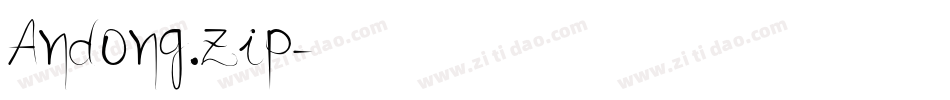 Andong.zip字体转换