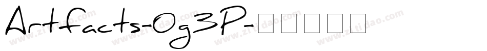 Artfacts-0g3P字体转换